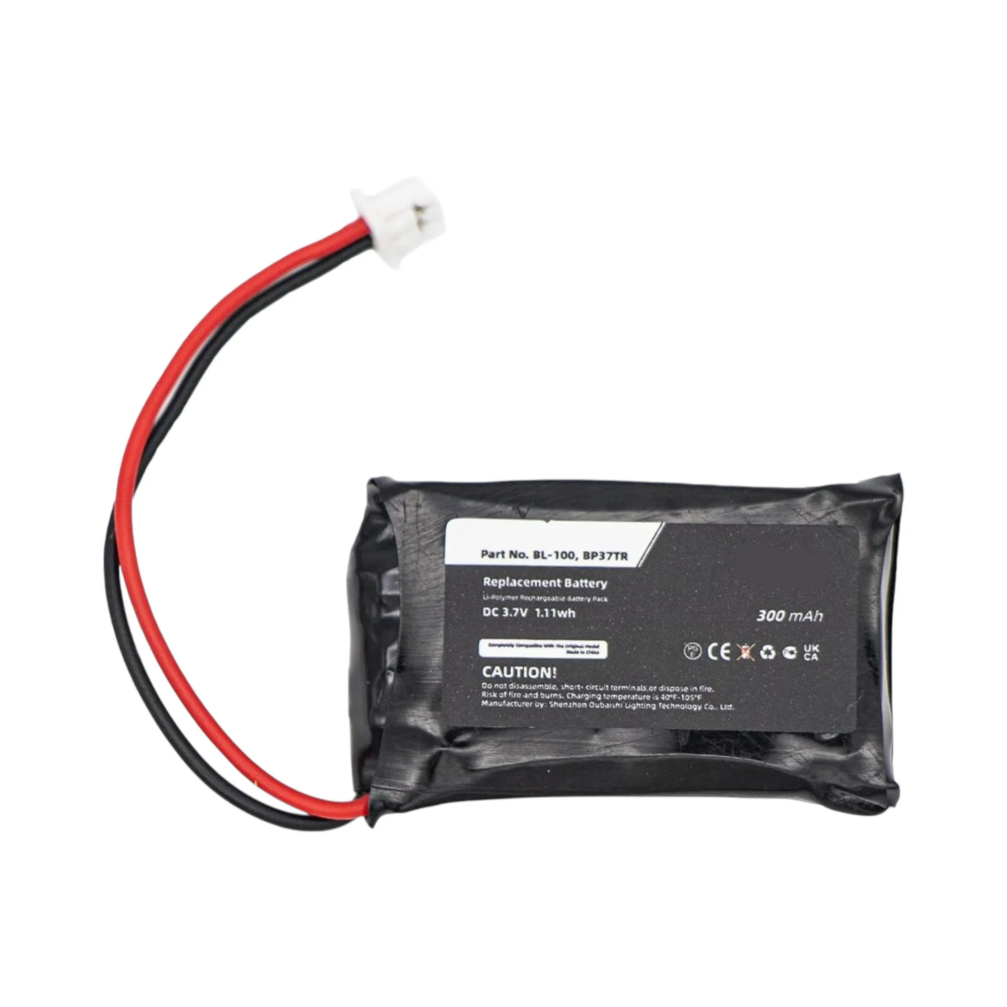 

Replacement Battery 300mAh for Educator ET-300Receiver, ET-302Receiver, ET-300-LReceiver PL-711828, PL-711828N, BL-100, BP-504