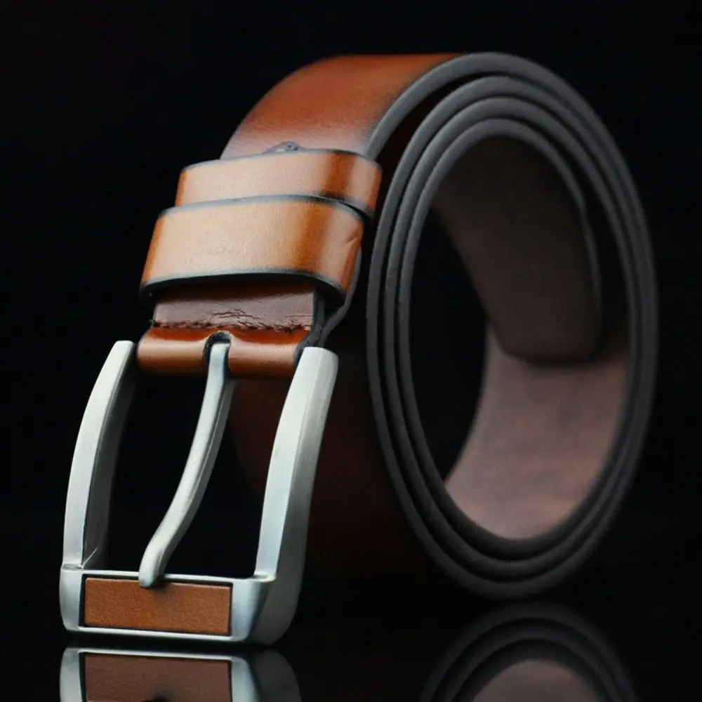 

Man Luxury Design PU Leather Belt Trendy Brand Casual Alloy Pin Buckle Waistband Versatile Business Belt