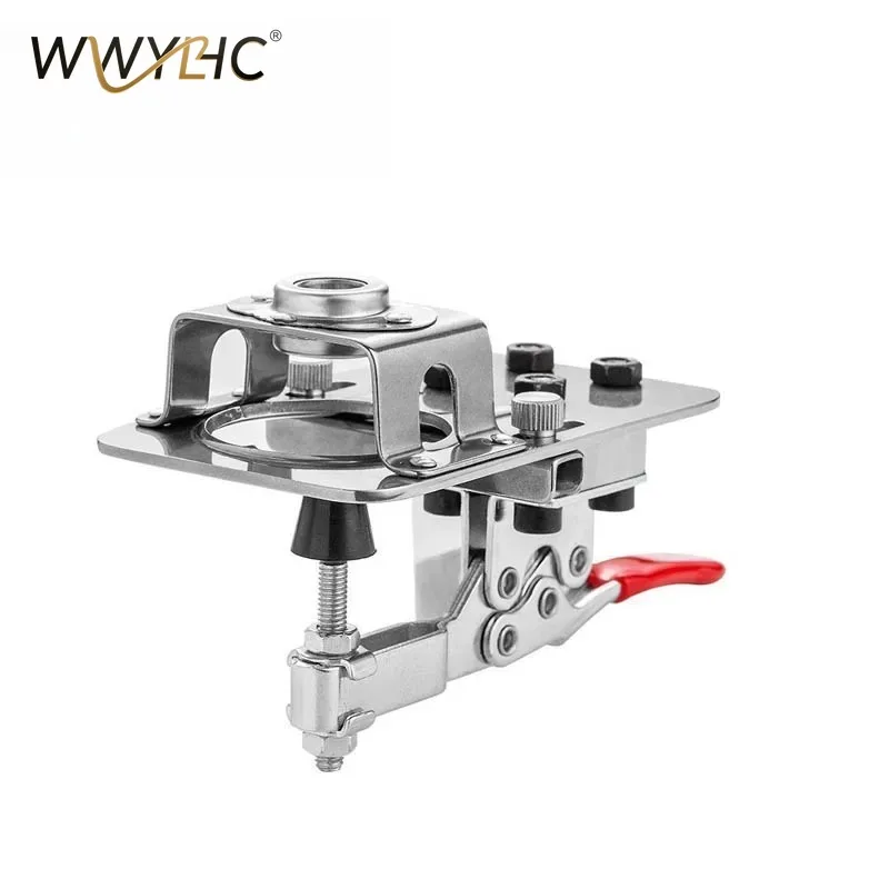 35mm Hinge Boring Jig Kit Aluminum Alloy Hole Opener Template Woodworking Hole Puncher Drilling Guide Locator for Door Cabinets