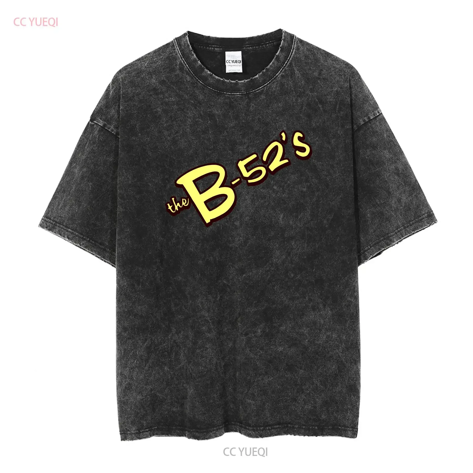 The B52 s 1990 Red T Shirt Giant vintage Washed Comfortable Versatile homme Slightly Top For Everyday Wear Stretched Soft