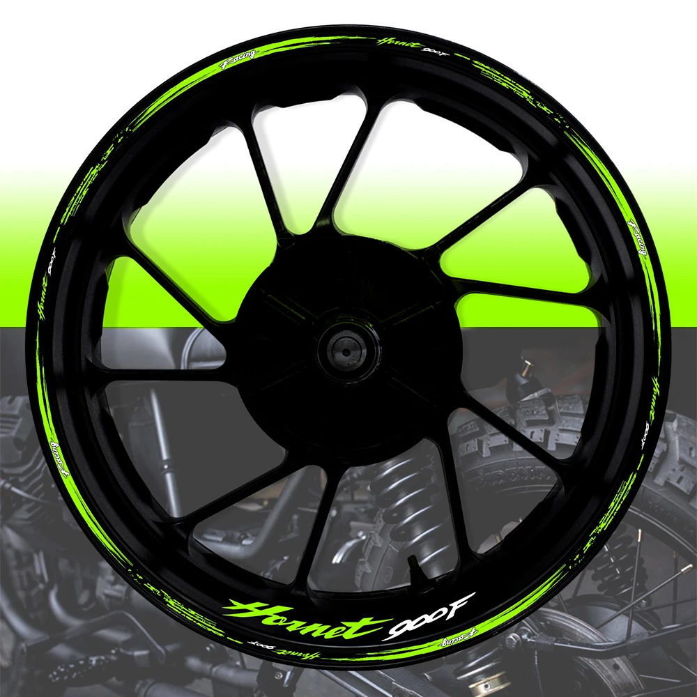 

Для мотоцикла Honda CB900F 17-дюймовая наклейка на переднее и заднее колесо, наклейка на ступицу, гоночная светоотражающая водонепроницаемая декоративная наклейка на обод