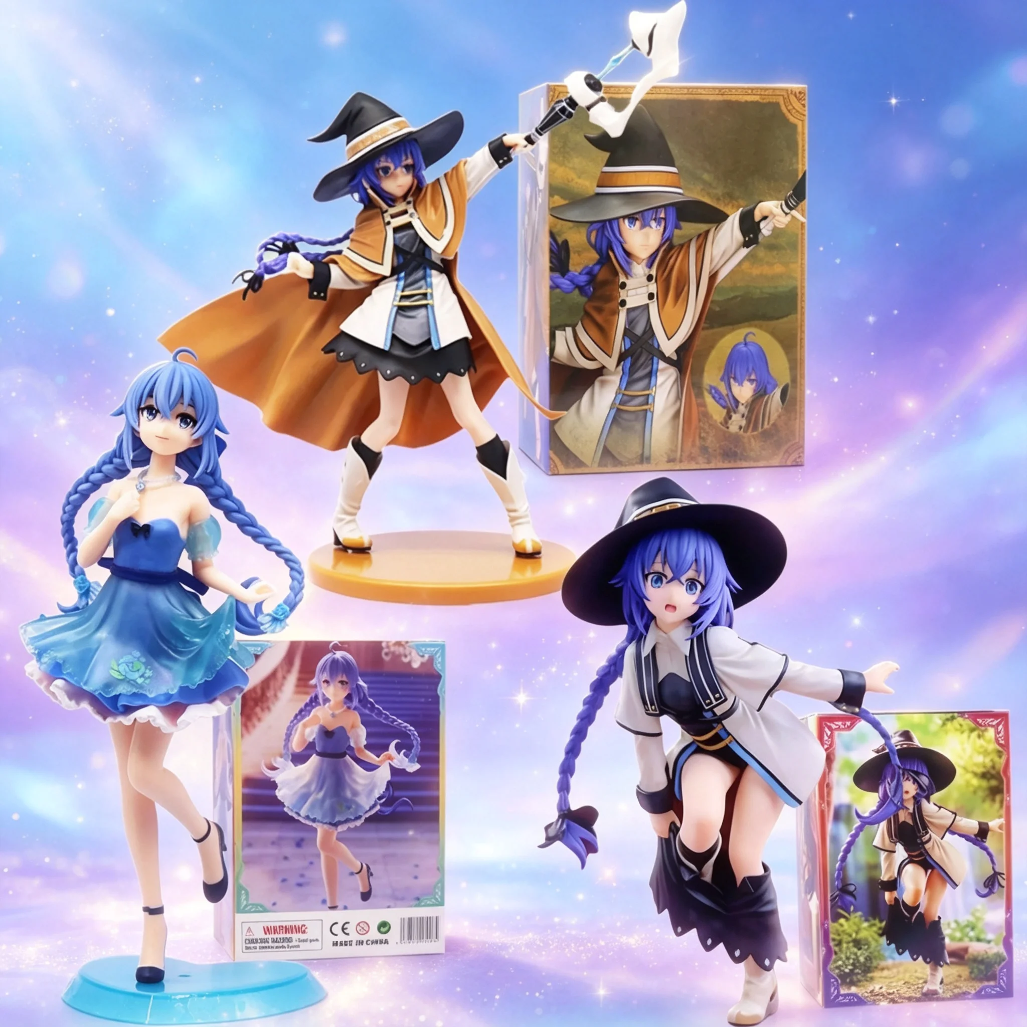 Figurine Roxy Migurdia Mushoku Tensei, ensemble de figurines, support de nouilles, modèle de collection en PVC, cadeau pour les amateurs d'anime