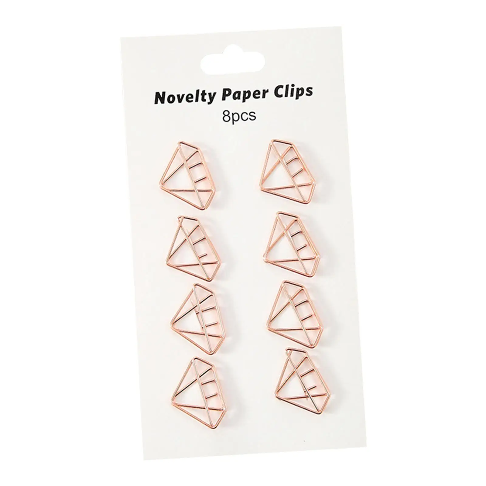 3x8x Creative Paper Clips Bookmark Metal Accessories for Card Albums School