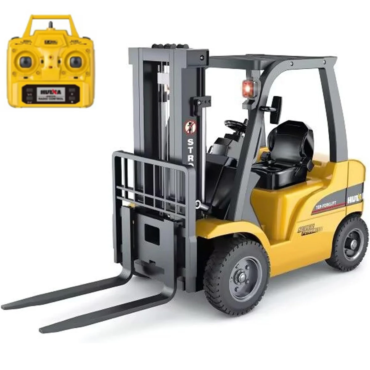 New HUINA 1577 1/14 RC Forklift 14CH RTR Electric Lifting Sound Light Effect 2.4G Remote Control Vehicel Toy Model Gifts