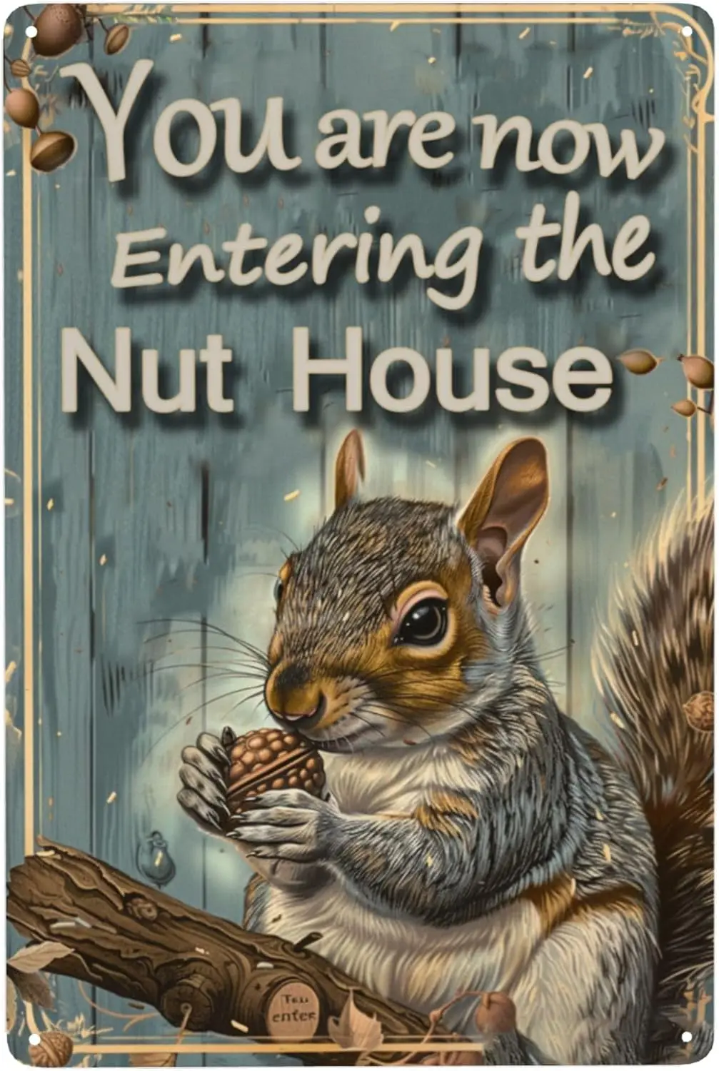 Vintage Wall Decor Funny Squirrels Signs You Are Now Entering The Nut House Squirrels Funny Gifts For Indoor Outdoor Decor