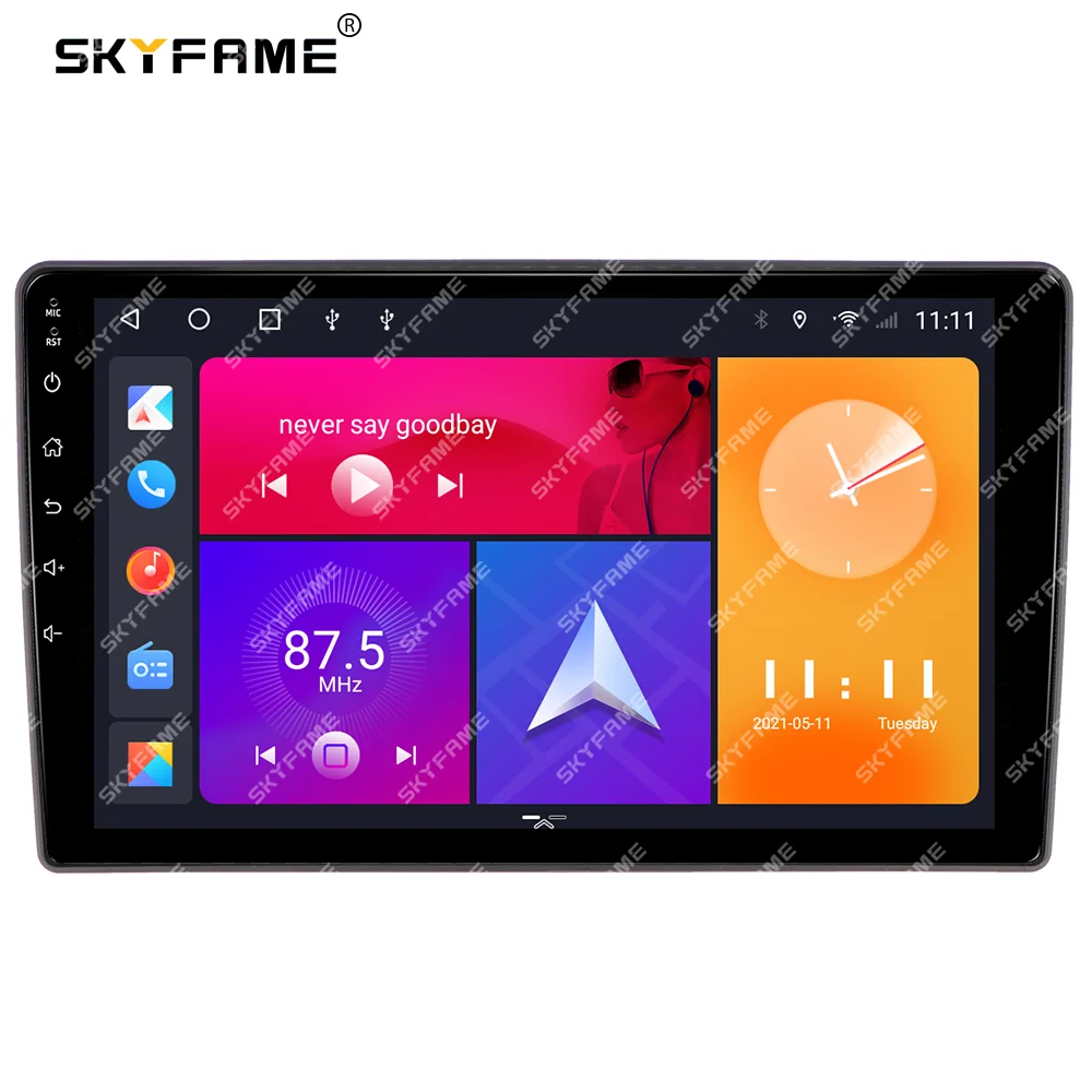 SKYFAME Car Frame adattatore per Fascia Canbus Box Decoder Android Radio Audio Dash Kit pannello di montaggio per Skyworth Ev6