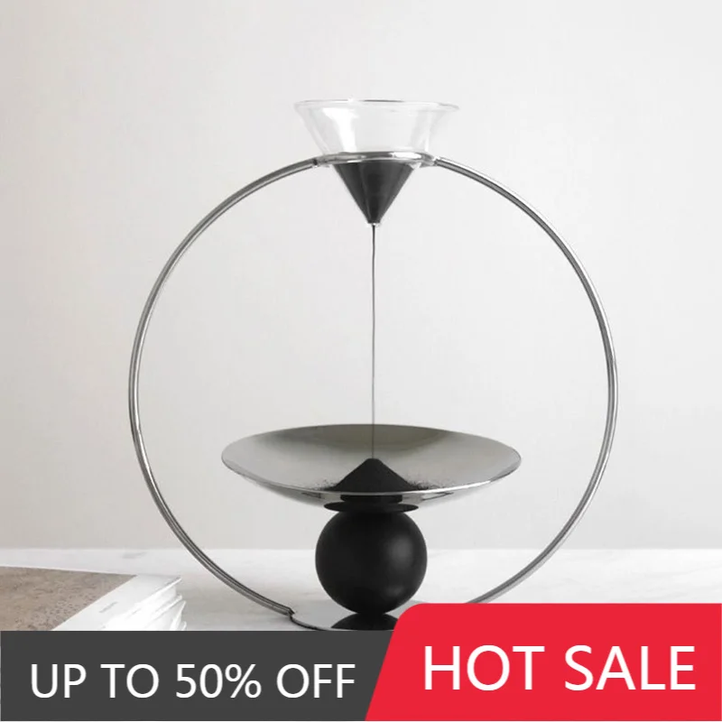 Luxury Sand Clock Modern Simple Metal Hourglasses Nordic Creative Design Sand Clocks Aesthetic Relaxing And Funny Room Decor