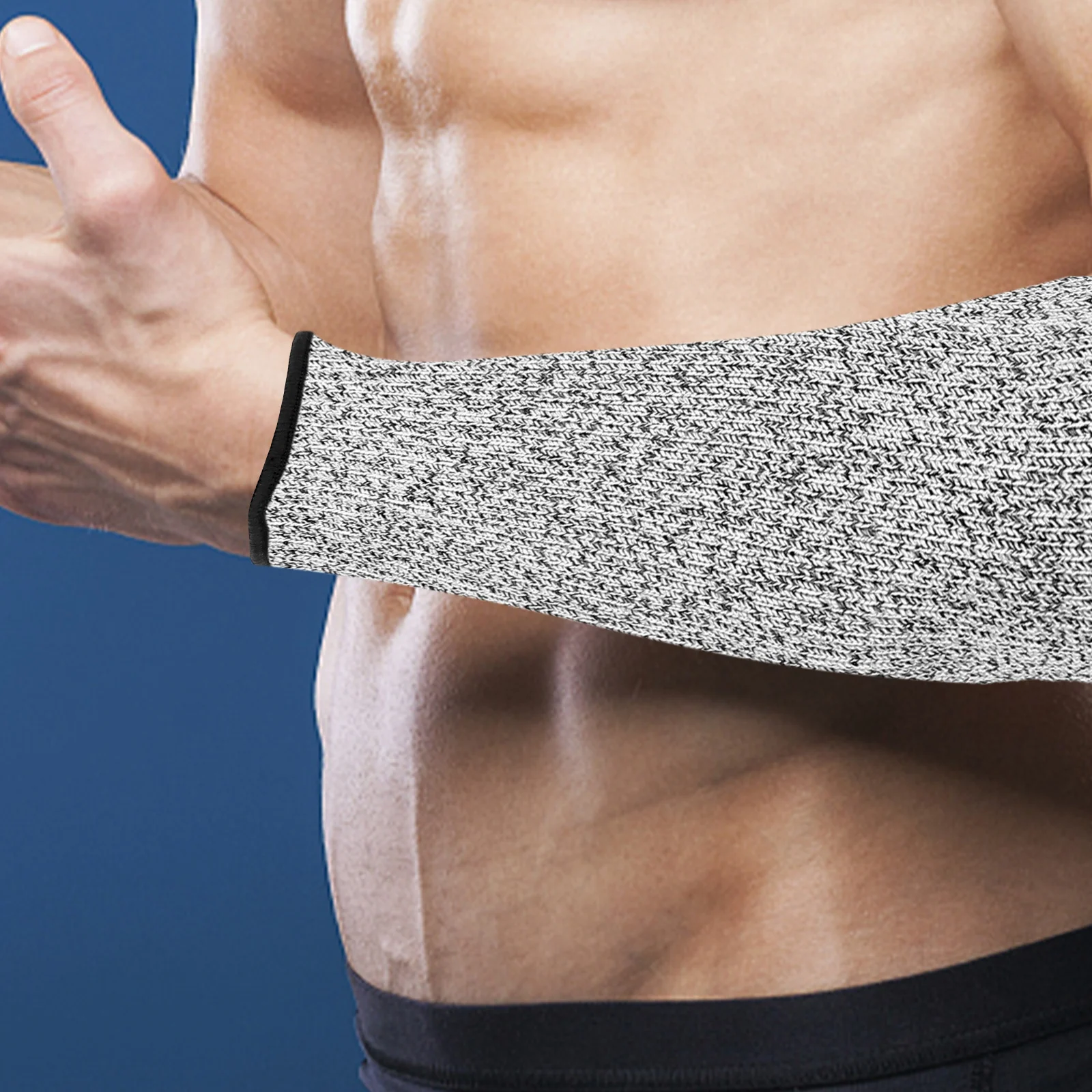 زوج واحد من أكمام الذراع المقاومة للقطع، غطاء حماية ناعم ومرن للساعد، خفيف الوزن ومضاد للقطع، واقي للذراع قابل للتنفس للرجال والنساء #3