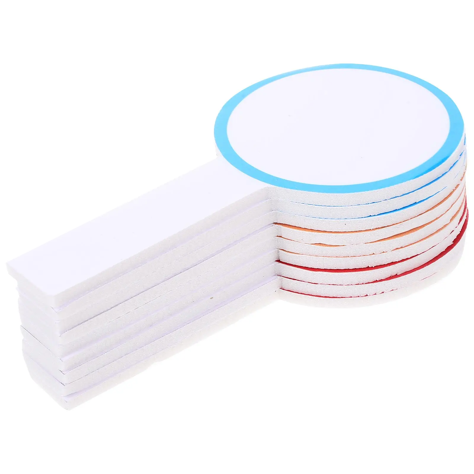 20pcs Mini Whiteboard Handheld Blank Board Dry Erase Paddles Classroom Whiteboards Students Auction Paddles Reusable