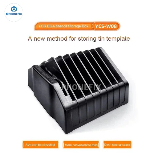 Imagem -05 - Reballing Stencil Storage Box para Celular Cpu Chip Repair Organizando Classificando Malha de Aço Ycs-w08 Bga Laptop Motherboard