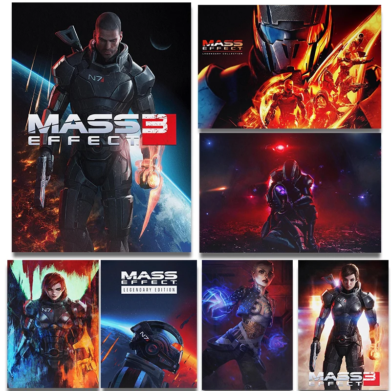 Affiche de jeu de tir d'action chaude, effet de masse, imprimés spatiaux de Science-Fiction, peinture sur toile, tableau d'art mural, décor de salon de maison
