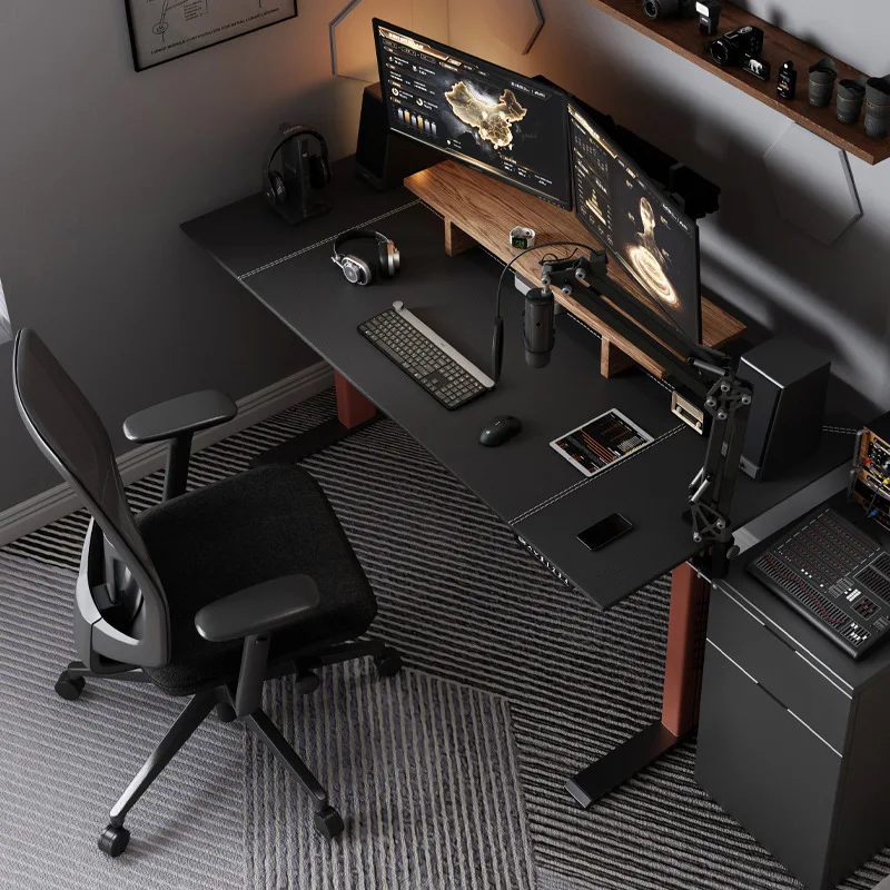 

Электрический подъемный стол, сланцевый подъемный стол, настольный компьютерный стол из массива дерева, стол для спальни, современный