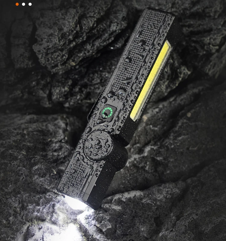 F5 المحمولة COB مصباح ليد جيب USB قابلة للشحن ضوء العمل المغناطيسي الفانوس القلم كليب مصباح مع المدمج في بطارية التخييم الشعلة