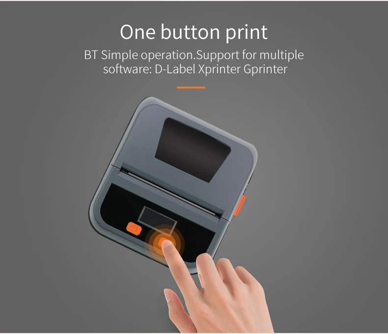 TDL80 Bluetooth draagbare 80 mm thermische zelfklevende stickerlabelprinter