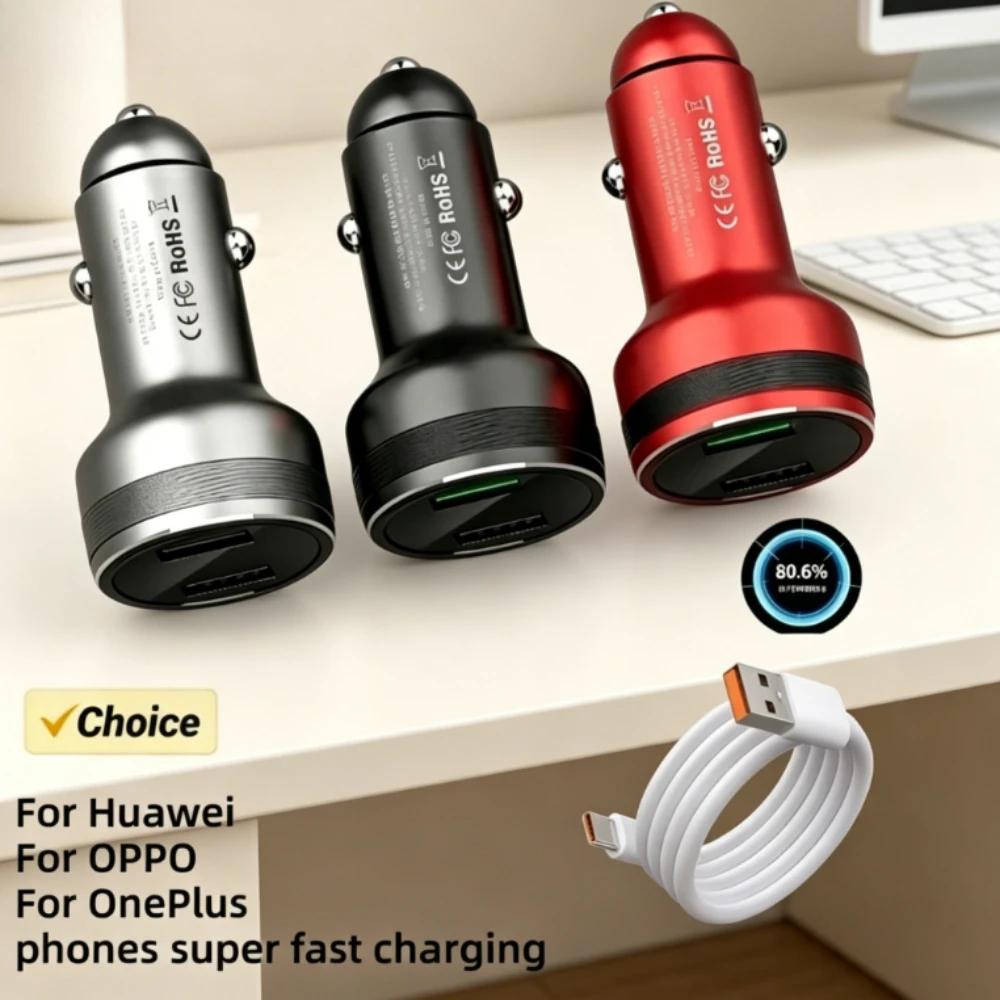 

65W Car Charger Superdart Fast Car Charging Type-C Cable For OPPO Find X3 X2 Pro Reno 5G Realme X50Pro RX17 for huawei Oneplus