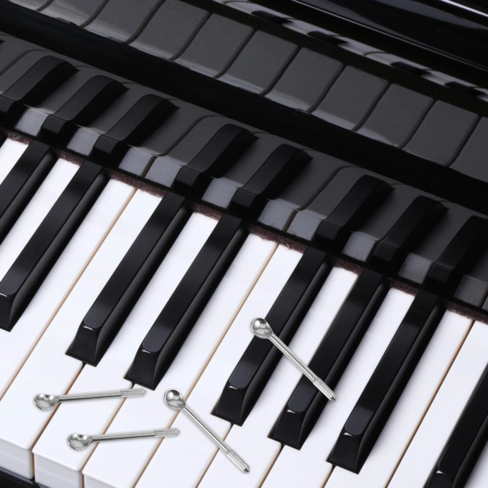 

Piano Action Maintenance Tools Spoon Nails Durable Parts Tuning Kit Silver Alloy