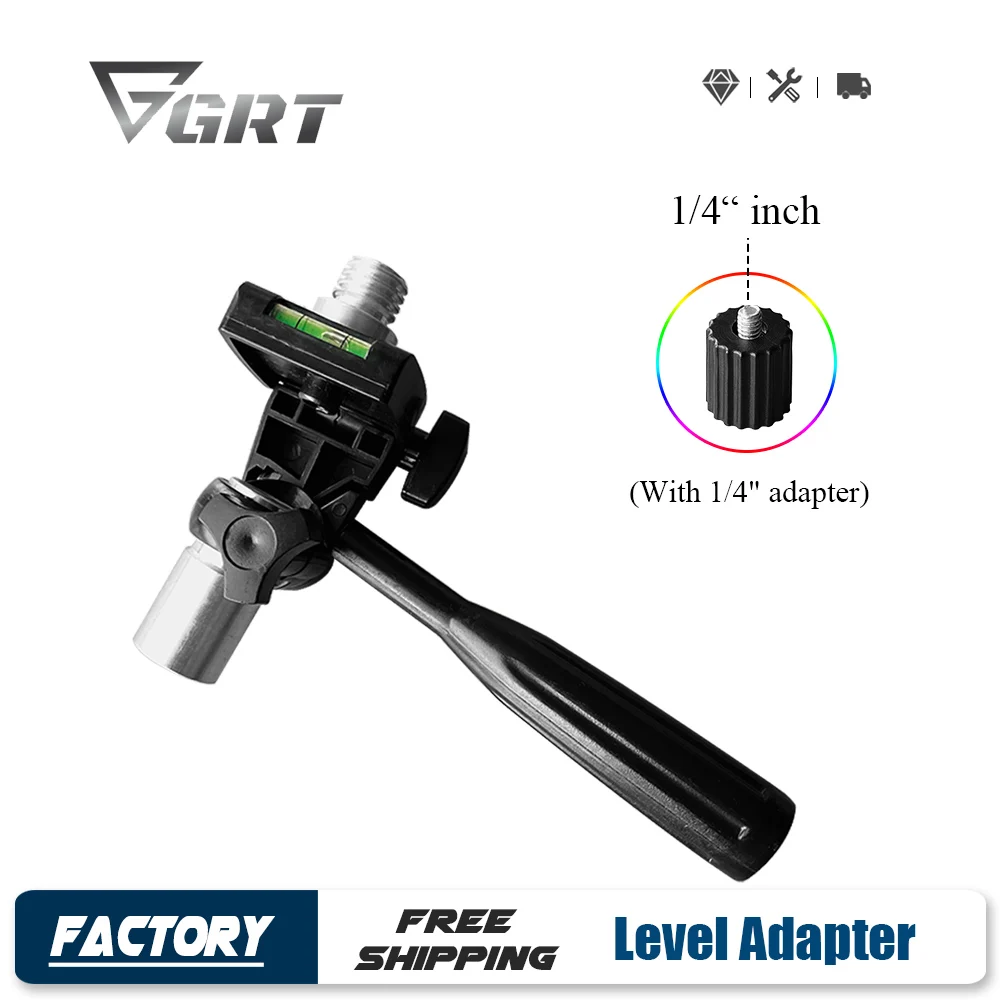 Laser Level Adjustable Tripod Tilt Head Adapter 1/4\