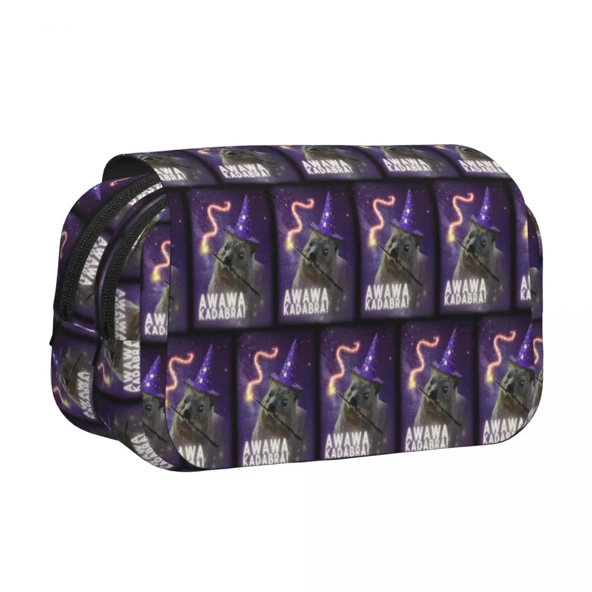 Awawa Kadabra Rock Hyrax Wizard Pencil Cases Pencil Pouch Hard Shell Leather Large Storage Pen Box Pencil Bag for Kids Gifts