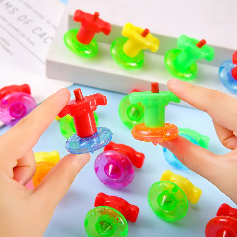 18pcs Mini Finger Spinning Gyro Toys Color Torsion Speed Decompression Kids Party Favors Birthday Gifts Pinata Fillers image 3