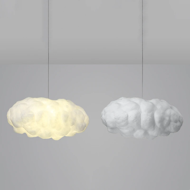 Modern Pendant Lights LED Hanging Restaurant Living Room Bedroom Children Cotton White Cloud Lighting Hotel Nordic Decor Lamp