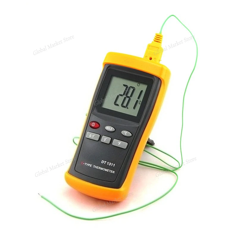 

High-precision electronic thermometer,thermometer,DT1311K type thermometer, LCD Display Two Channels,for kilns,ceramics and more