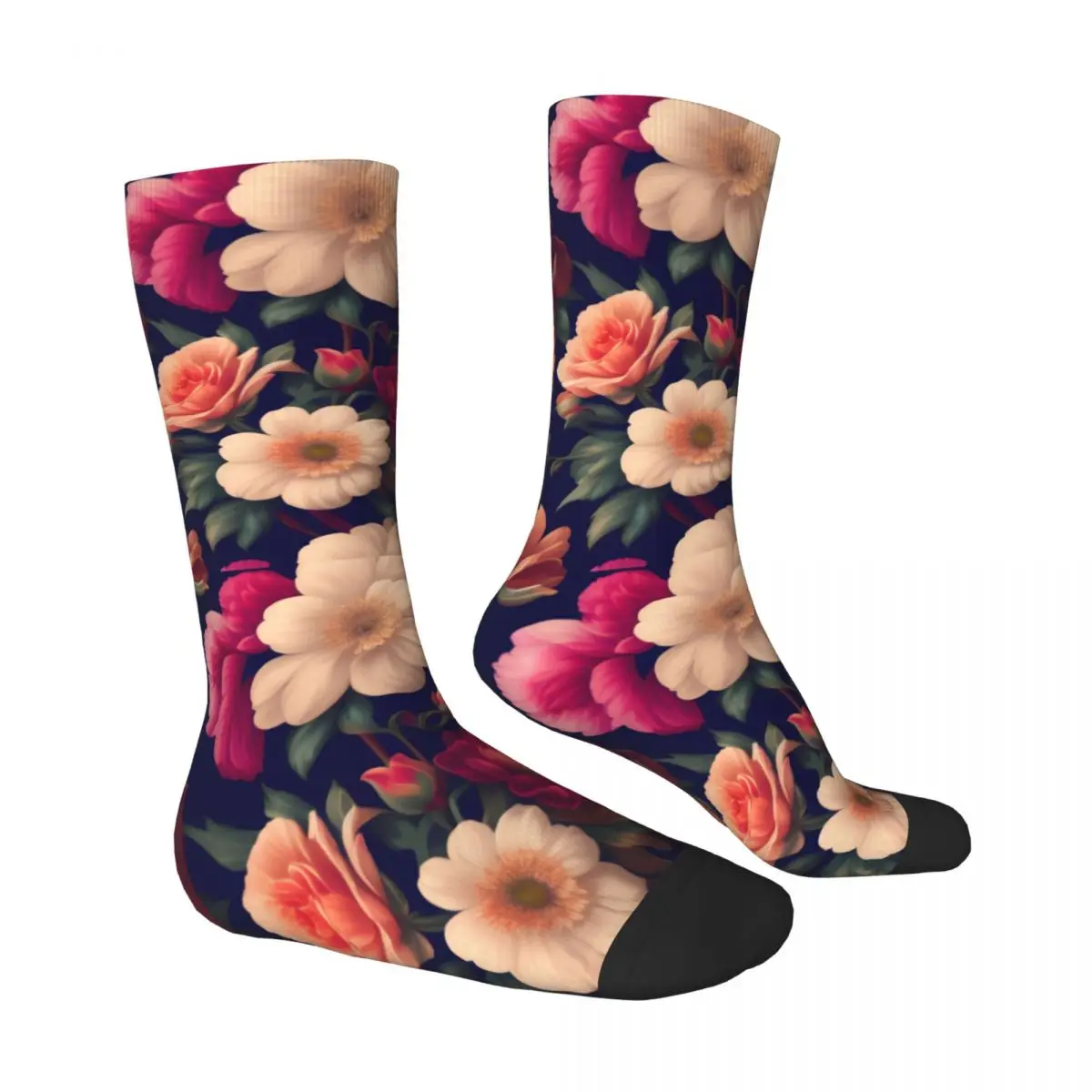 Floral Says Spring Socks Male Mens Women Winter Stockings Harajuku