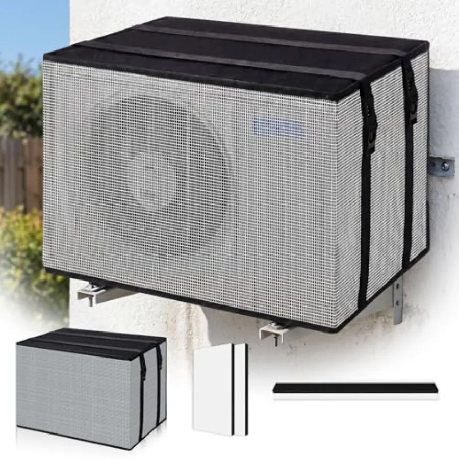 

4 Pcs Mesh Window Air Conditioner Cover Outdoor, Surround Insulation Side Panels for Window Ac for Winter and Summer Bugs Rain