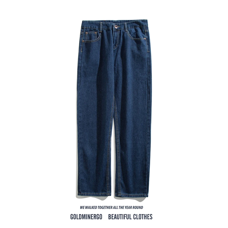 

Мужские джинсы Ins Waed Distred Straight Leg Harlan: повседневные, свободного кроя, укороченные, в корейском винтажном стиле