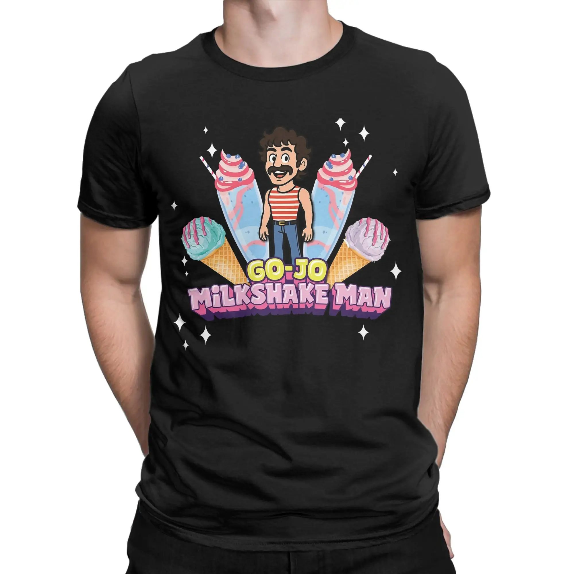 

Men Women Go-Jo MilkShake Man Australia Eurovision 2025 Shirt 100% Cotton Graphic Printed T-Shirt Clothing Outfits