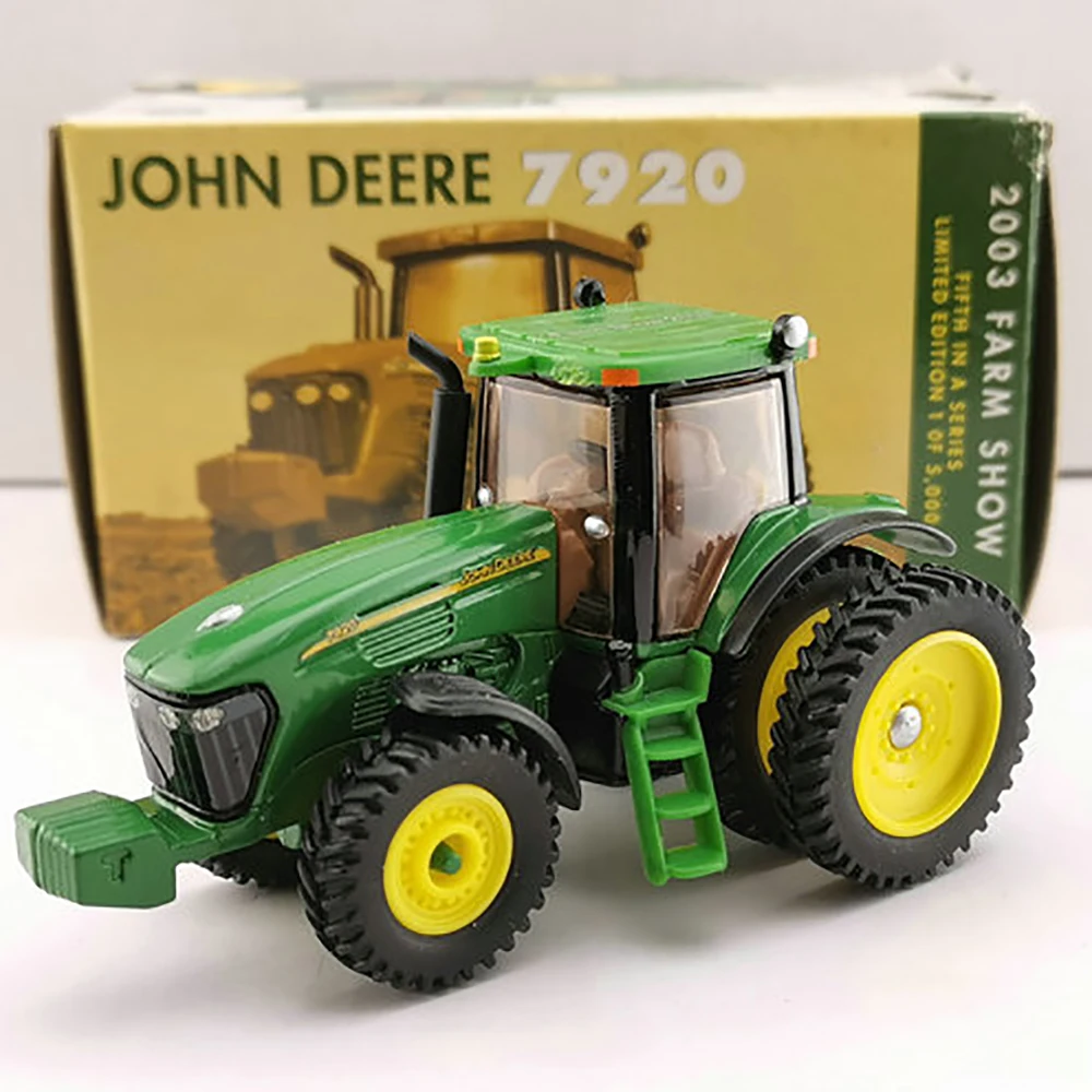 Diecast 1:64 Scale 7920 Agricultural Machinery Alloy Tractor Model Simulation Car Toy Ornament Gift Souvenir Collectible