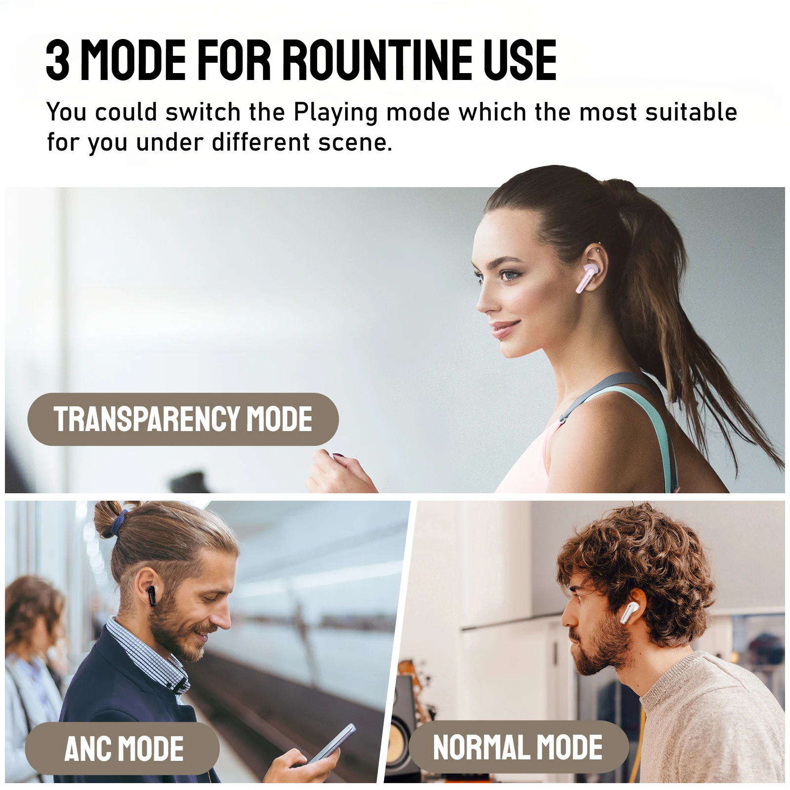 Monster AURA XT02 ANC سماعات بلوتوث 5.4-32dB سماعة رأس بخاصية إلغاء الضوضاء النشطة ألوان متدرجة سماعات أذن لاسلكية TWS