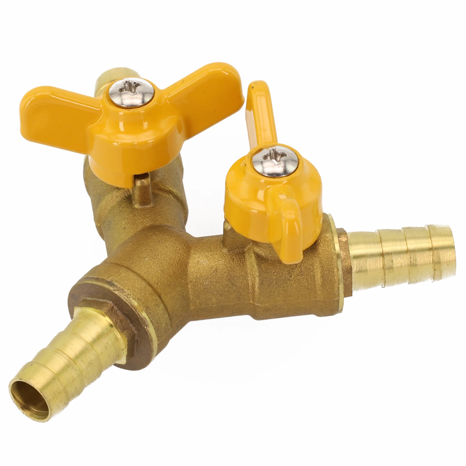 For Hose Leakage Prevention 3-way Ball Valve 10mm Hose Valve Corrosion-resistant Heavy Duty Design Rustproof Clamps