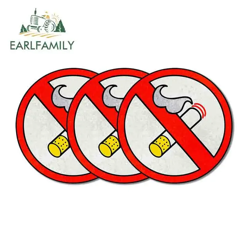 

EARLFAMILY 13 см 3 шт. знак забота курения JDM автомобильные наклейки наклейка на мотоцикл автомобильные аксессуары лобовое стекло виниловый водостойкий декор