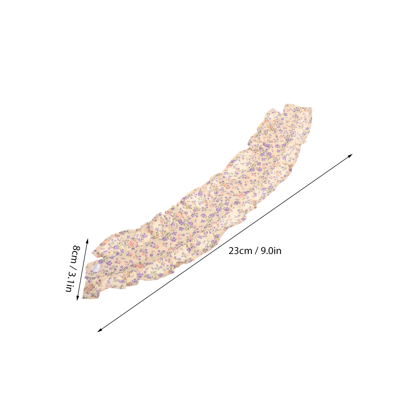 Colletto finto floreale Dickey per donna Colletti a pois Camicetta Stand Poliestere Decorativo Miss