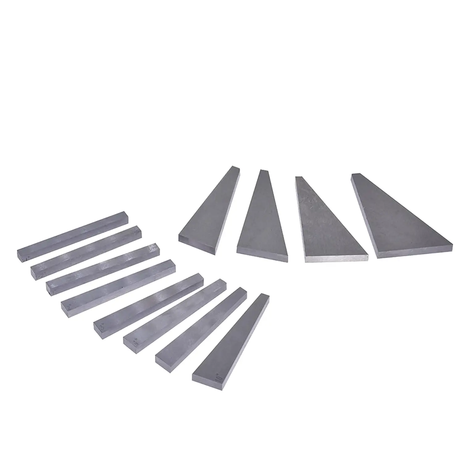 12Pcs Accuracy Angle Block Set Machinist Tool Angle Gauge Block 1/4°- 30°Lathes Milling Ground Gauge Angle Gage Inspection Block