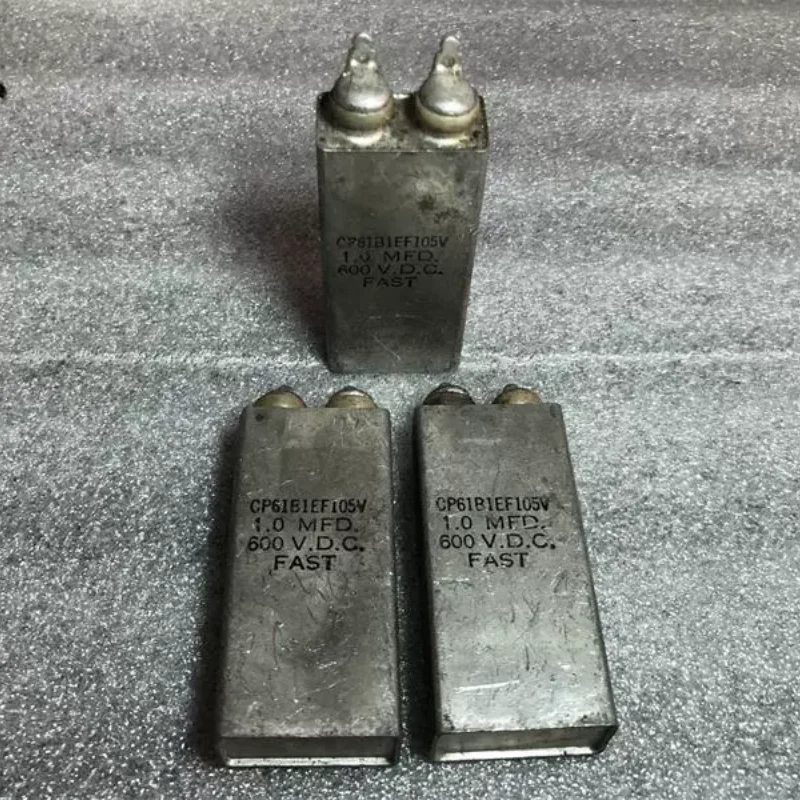 Antique American FAST CP61B 105K 600V 1UF High Voltage Gallbladder Machine Coupled Oil Immersed Capacitor