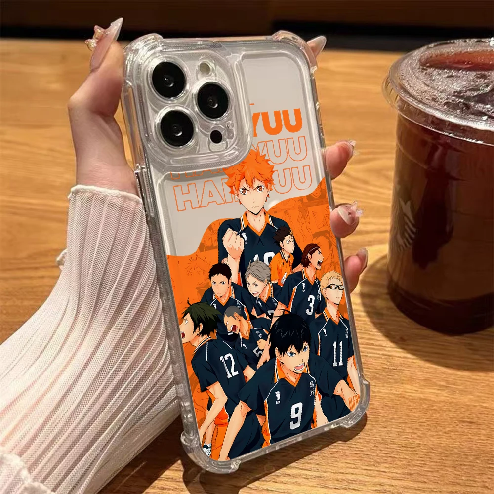 Haikyuu Oya Volleyball Handyhülle für iPhone 18 17 Air 16 15 14 Plus 13 12 Mini 11 Pro Max Weiche Dünne Transparente Hülle – Detail 8
