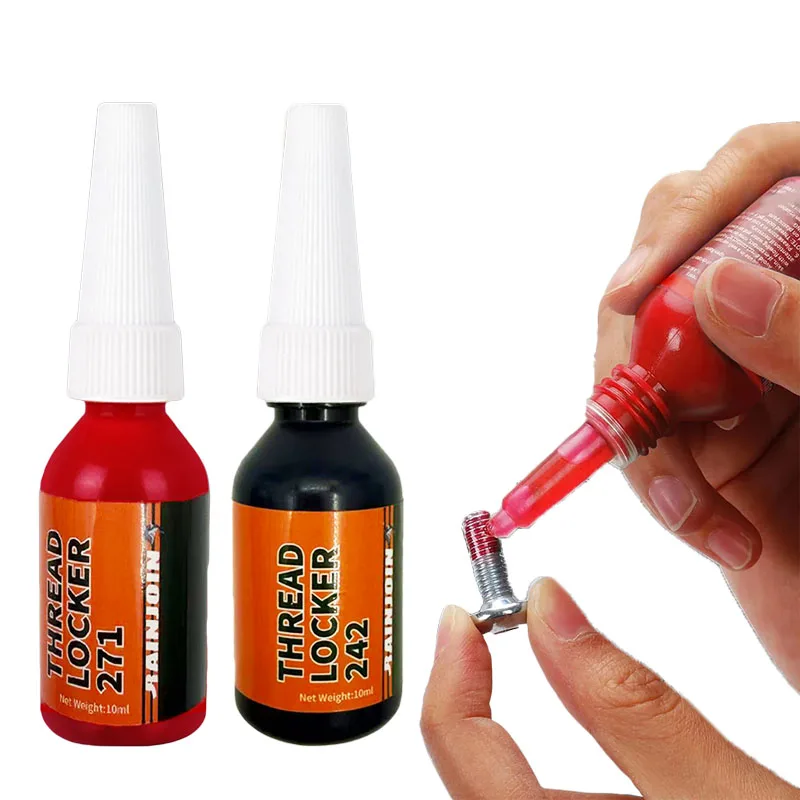 10ml Threadlocker 242 271 Thread Locker Blue Medium Strength Anaerobic Sealant Thread Locking Agent Anti‑Loose Screw Glue