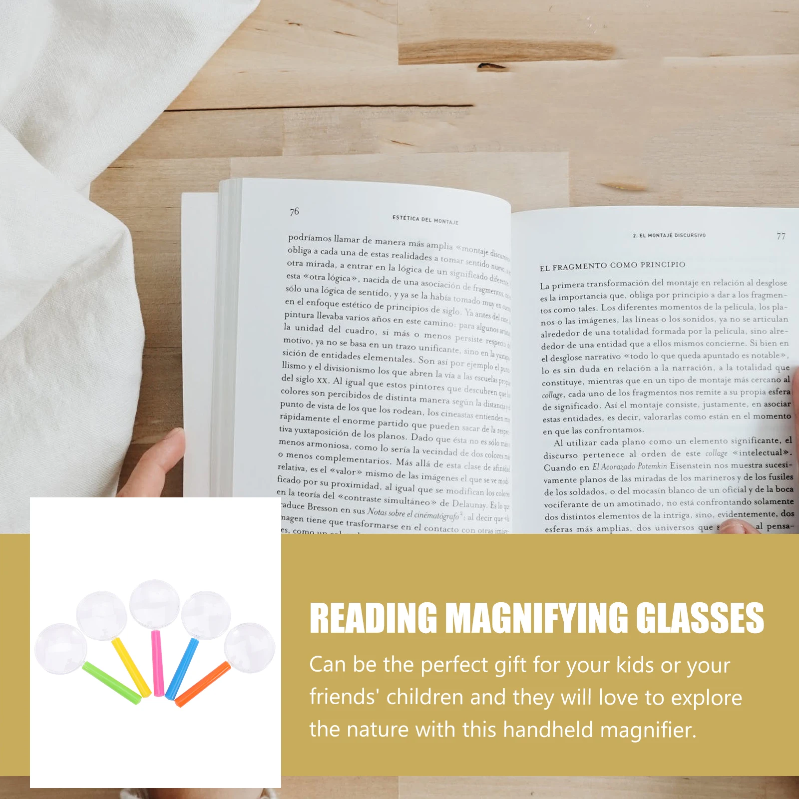 

30Pcs Magnifying Glass Lightweight Handheld Outdoor Observation Magnifier Science Education Exploration Supplies