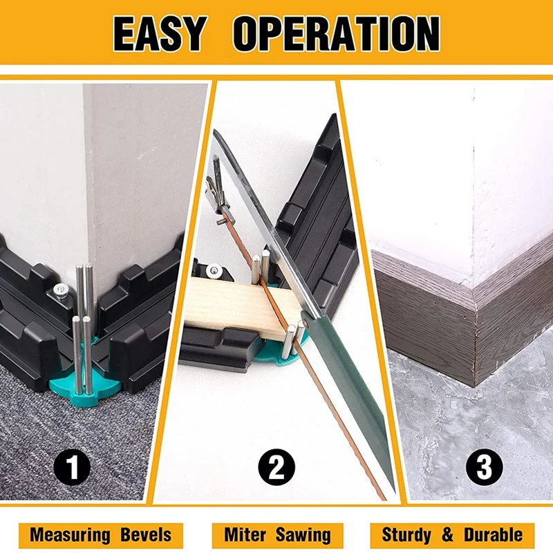 2-In-1 Mitre Measuring Cutting Tool 85 To 180 Degree Angle Clamp Measuring/Sawing Precise Bevels Cutting Tool