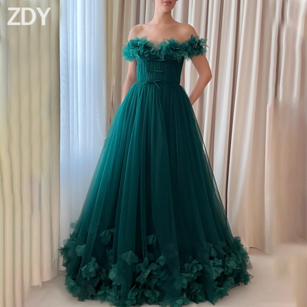 

Customized Elegant Long Prom Dresses for Special Occasions Off Shoulder Floor-Length A-Line Woman Evening Party Gala Dress 2025