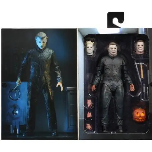 NECA Michael Myers Figure With Pumpkin Halloween Ultimate Action Figure Toy Doll Decor Christmas Gift Halloween Horror Toy