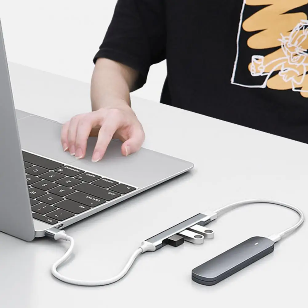 USB Hub 4 in 1 Multifunctional File Transfer Type-C USB 3.0 Docking Station Multi Splitter Adapter PC Accessories