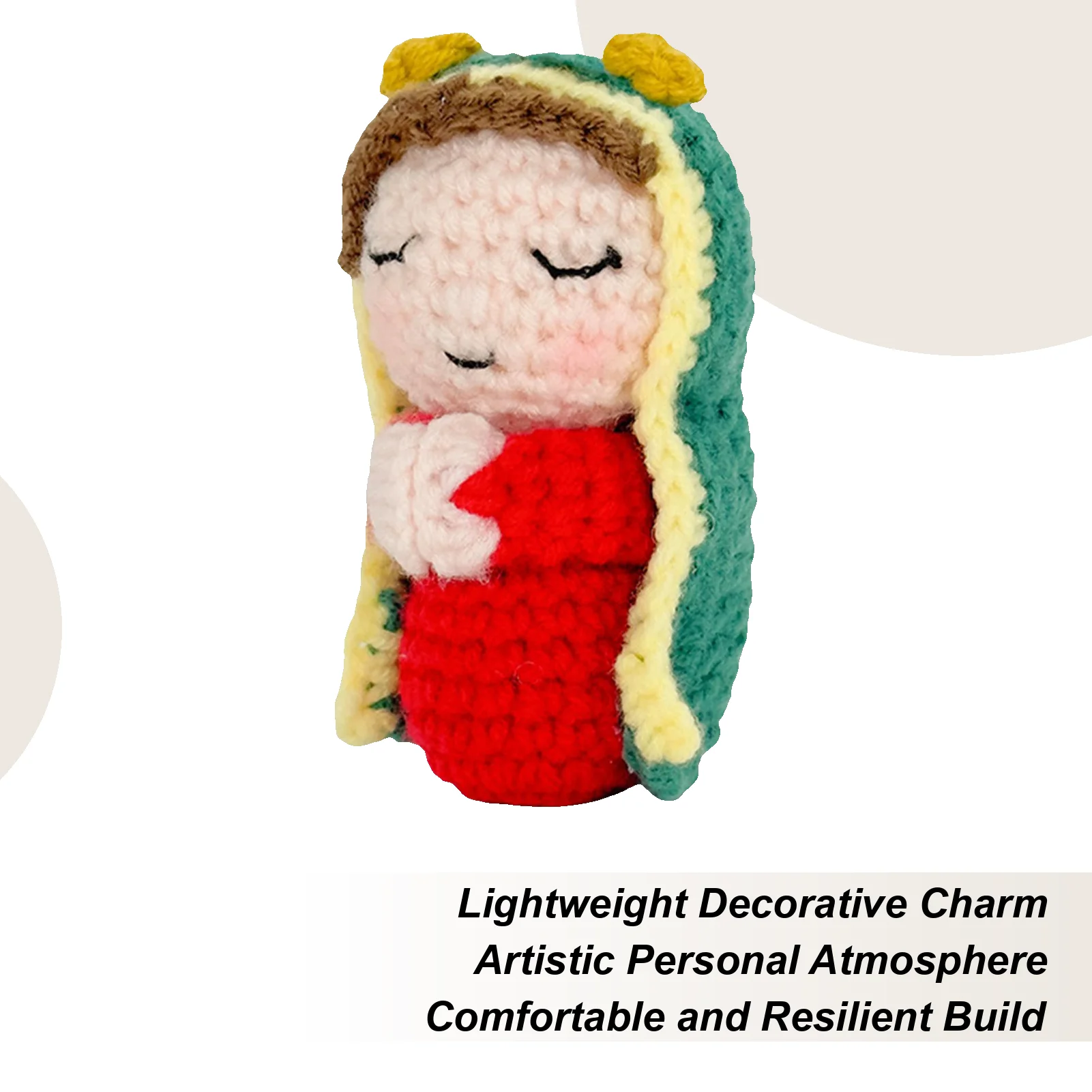 

Подвески на зеркало заднего вида: милые вязаные крючком украшения с изображением Девы Марии, аксессуары для автомобиля, грузовика, фургона, седана, для интерьера автомобиля