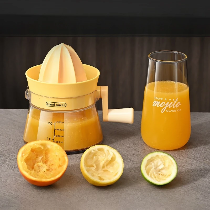

Manual Plastic Juicer Lemon Orange Squeezer Press Type Juice Orange Press Cup Citrus Squeezer with Pour Spout Fruit Tool Kitchen