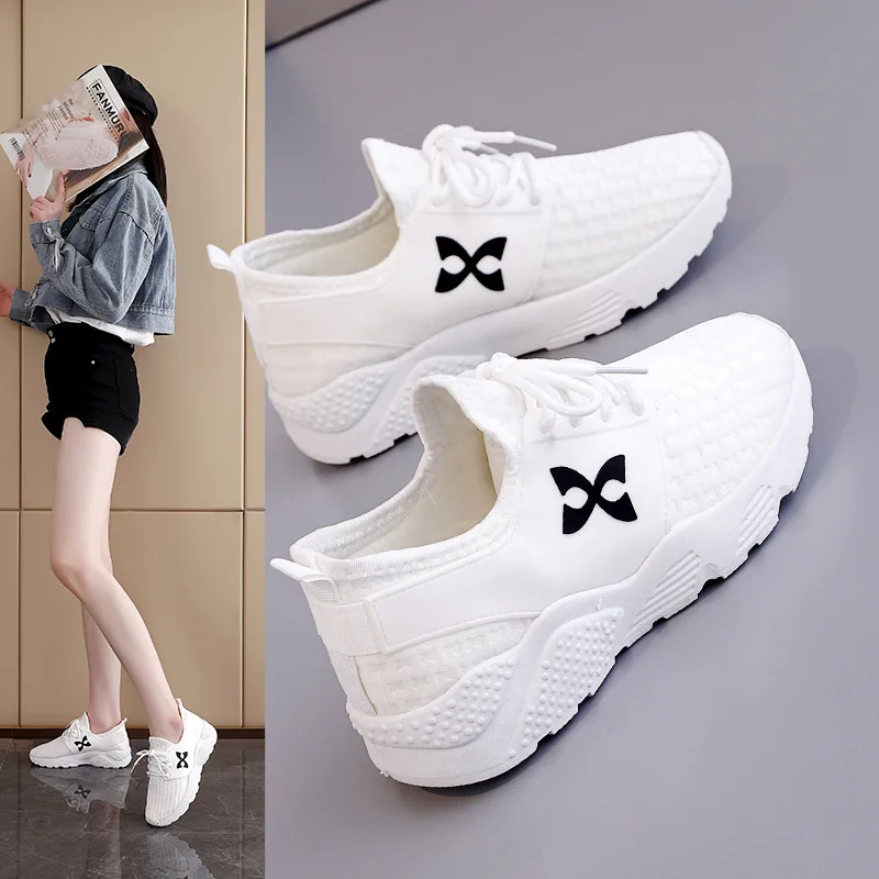 

Ladies Vulcanized Shoes Fashion Korean Version Breathable and Versatile New Casual Sports Running Shoes for Students
