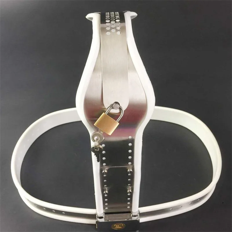 Female Chastity Belt Anal Plug+Vagina Plug Dildo Masturbator Strap On Pants Stainless Steel Bdsm Metal Sex Tools Chastity Device