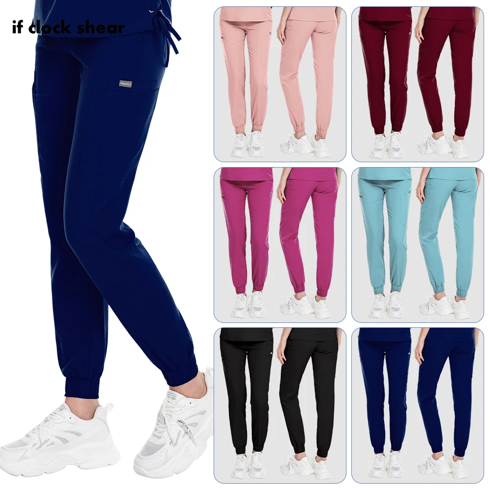 Wholesale Clinic Pharmacy Work Pant Soft Dentist Nursing Bottom Hospital Surgical Clothes High Quality Unisex Scrub Jogging Pant