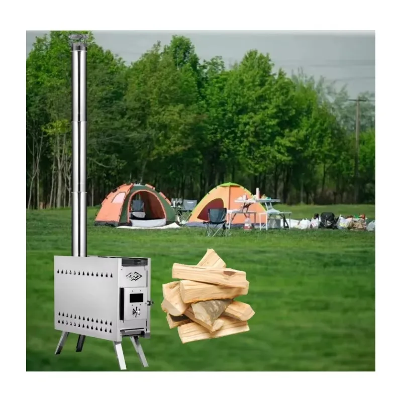 ODM Winter Insulated Big Sauna Stove Outdoor Camping Equipment Portable Muti-Person Pop up Ice Fishing Tents Stove