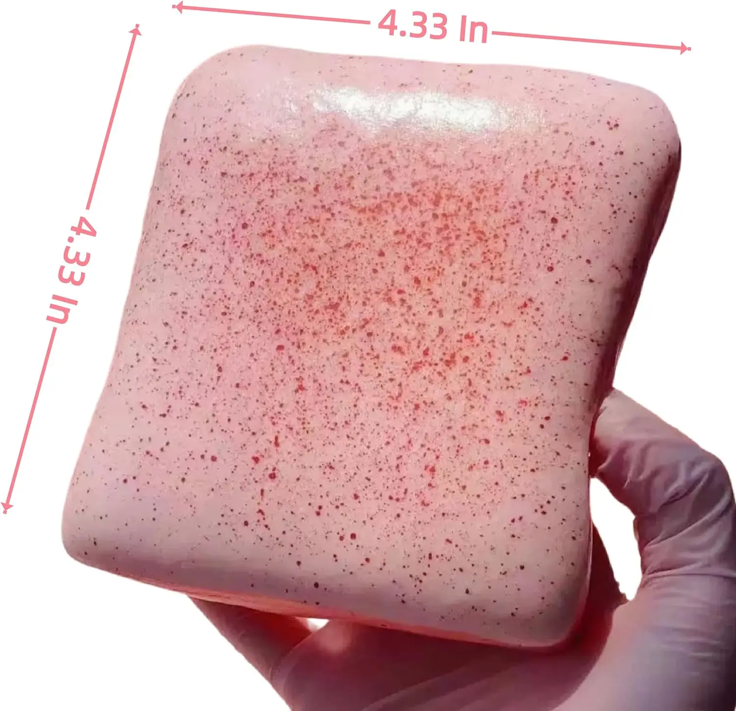 Realistic Extra Soft Cream Toast Slow Rebound Stress Relief Squeeze Toy Mixed Colors with Wet-Hand Feel Relaxing Decompression